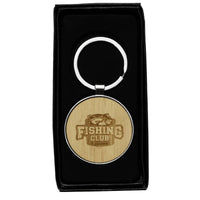Circular Recycled Zinc Alloy Keyring w/ Bamboo
