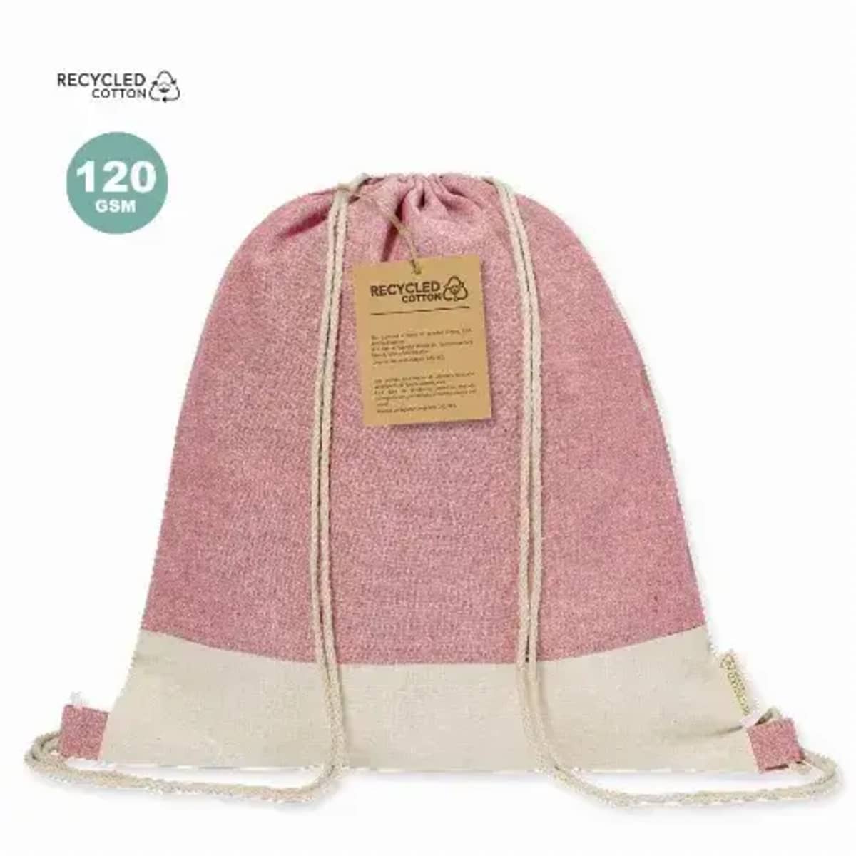 Drawstring Bag in Recycled cotton -Vexira