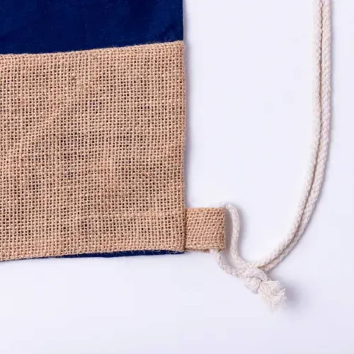 Drawstring Bag made in Cotton & Jute combo - Zyndrax