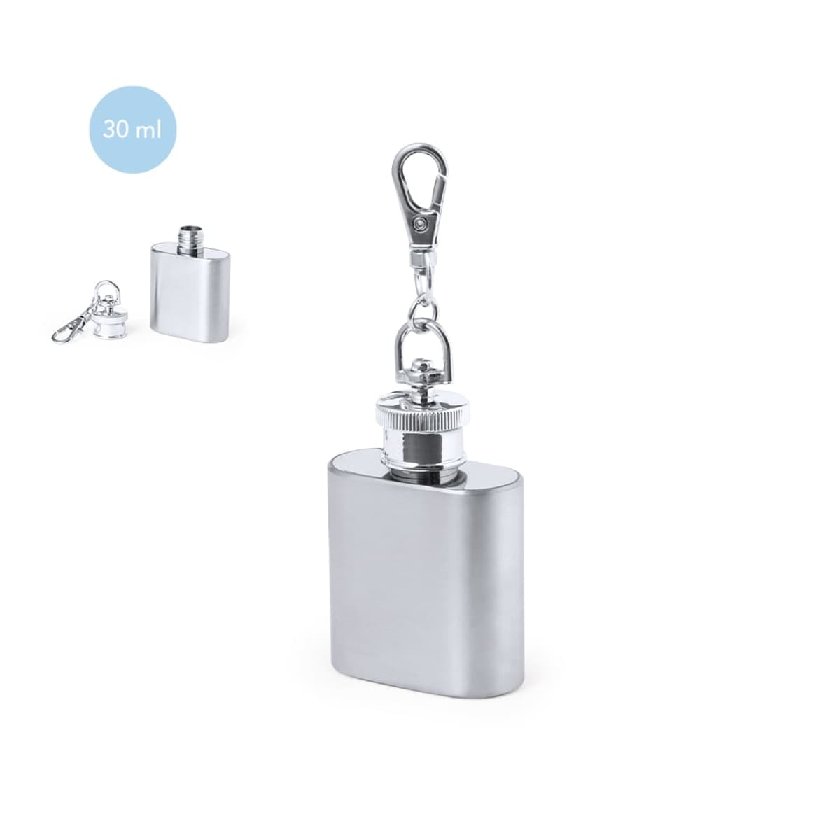 Hip Flask Keyring - Deneb