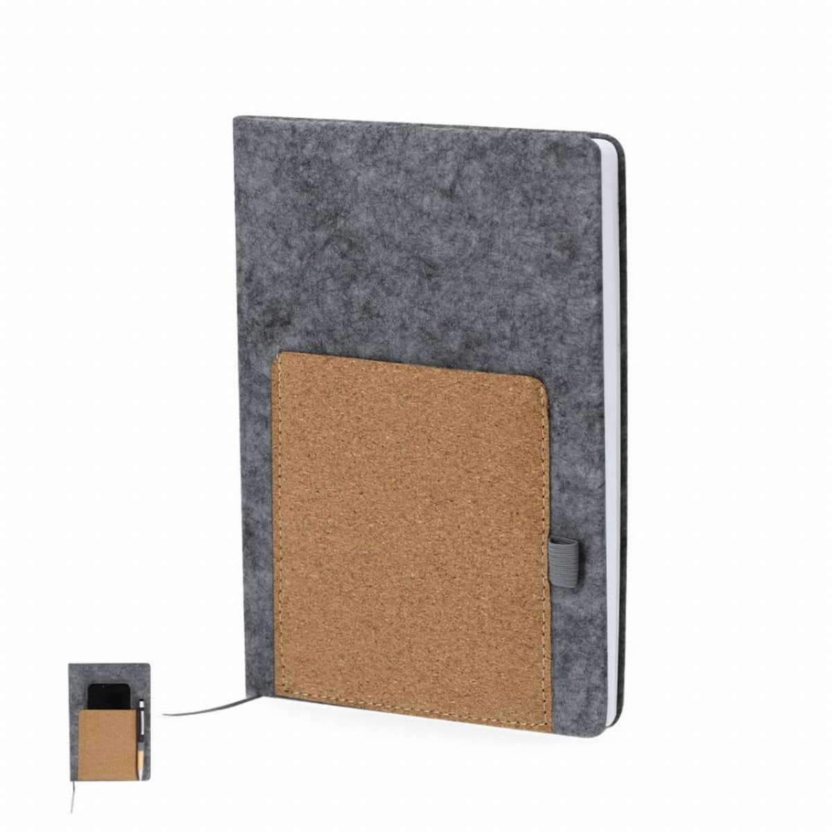 Notebook in RPET felt | Cork - Wilko