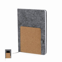 Notebook in RPET felt | Cork - Wilko