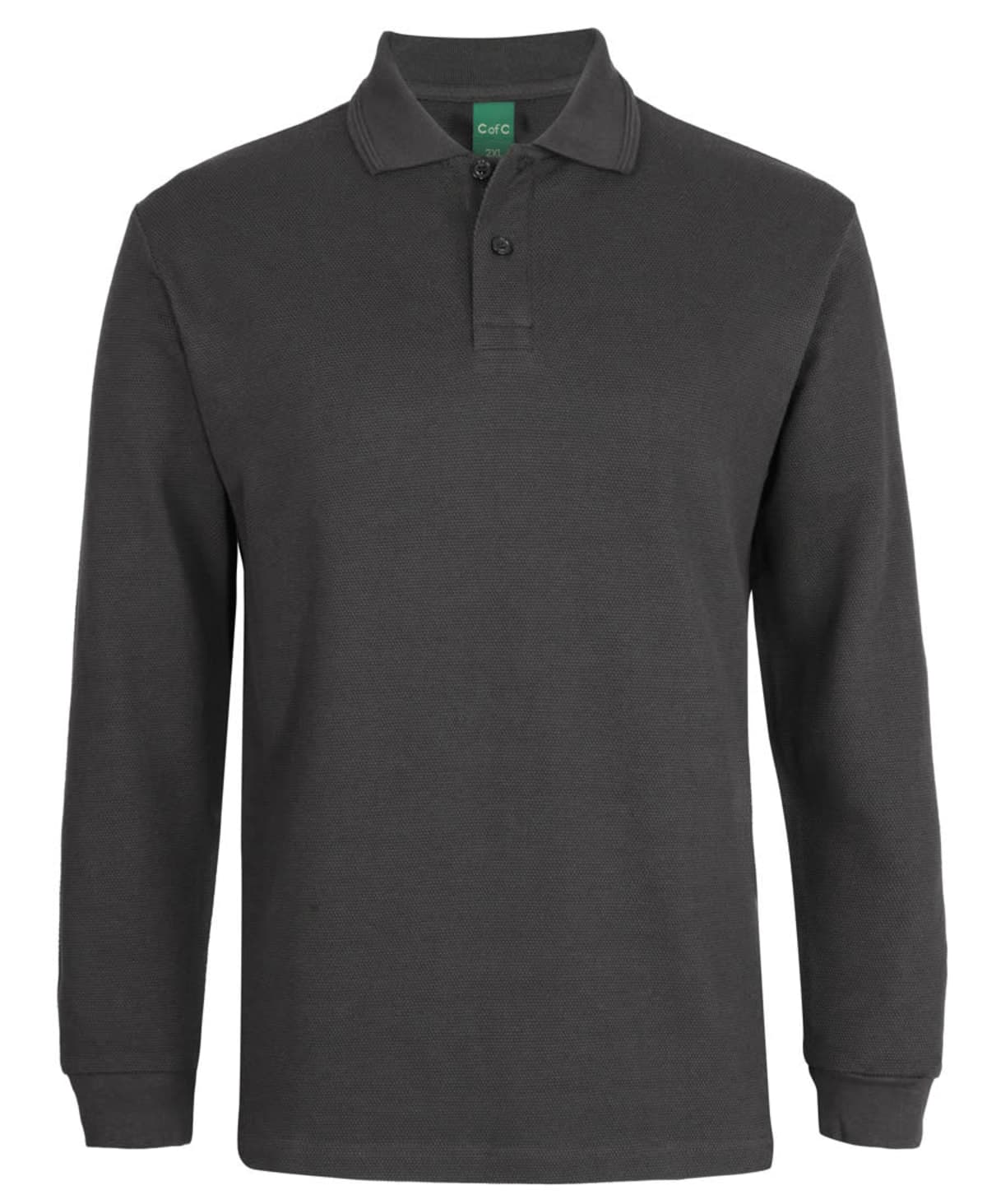 C of C L/S 320 G Popcorn Cotton Polo