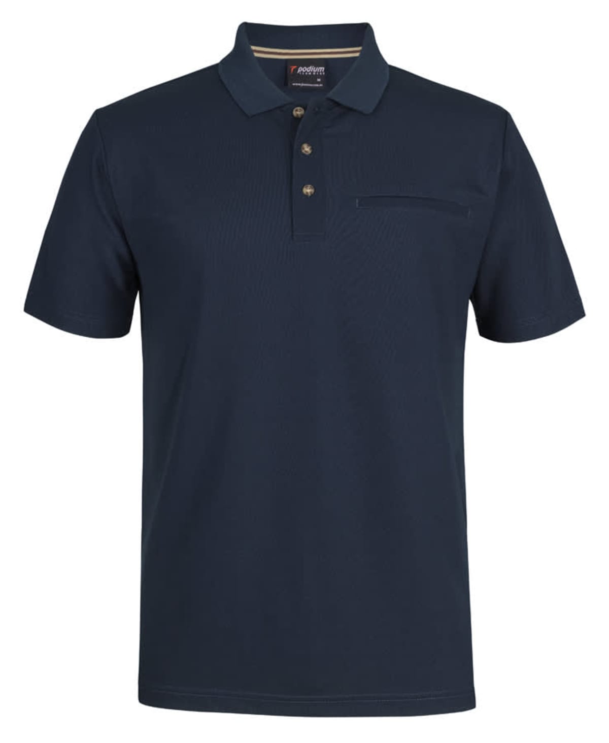 Podium S/S Recycled Polyester Pocket Polo