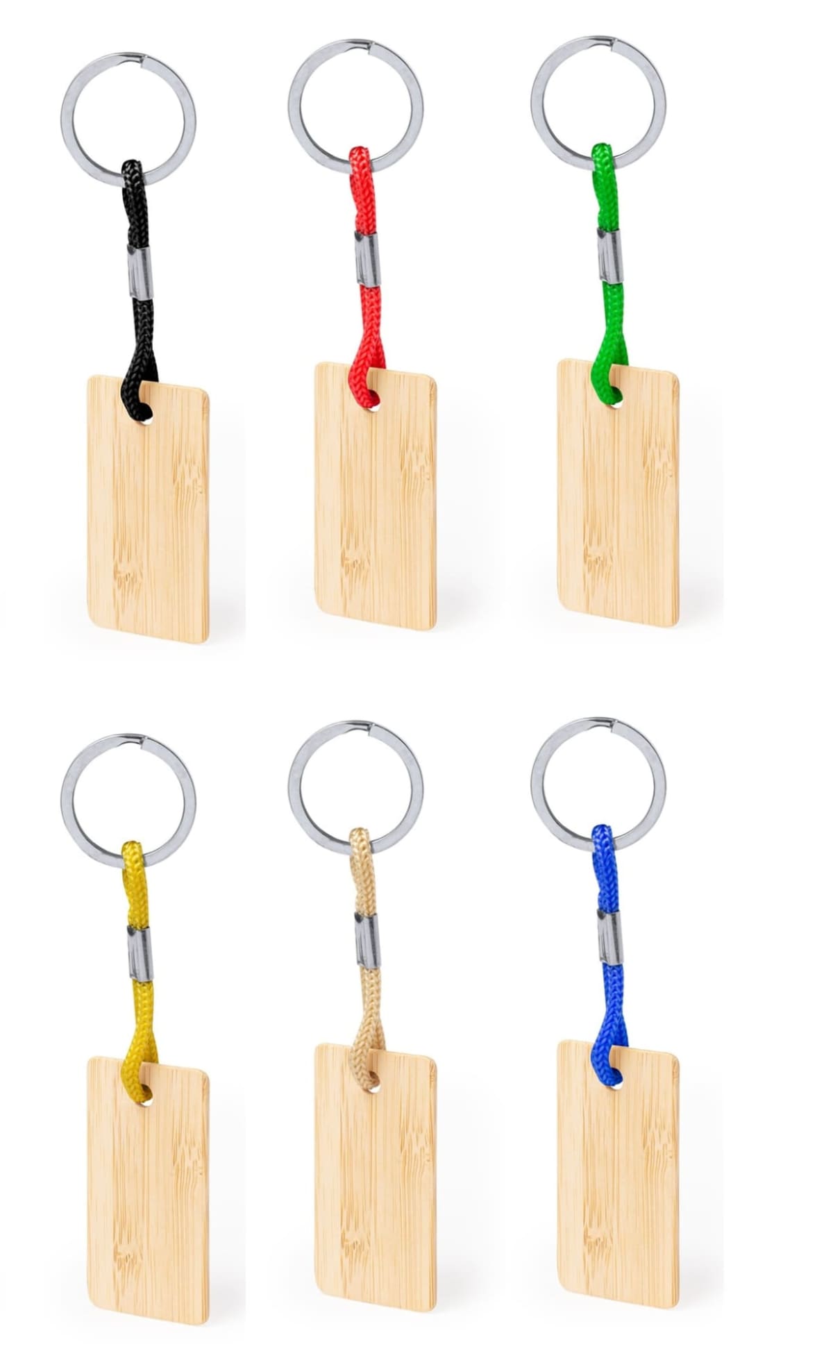 Keyring in Bamboo -Recbam