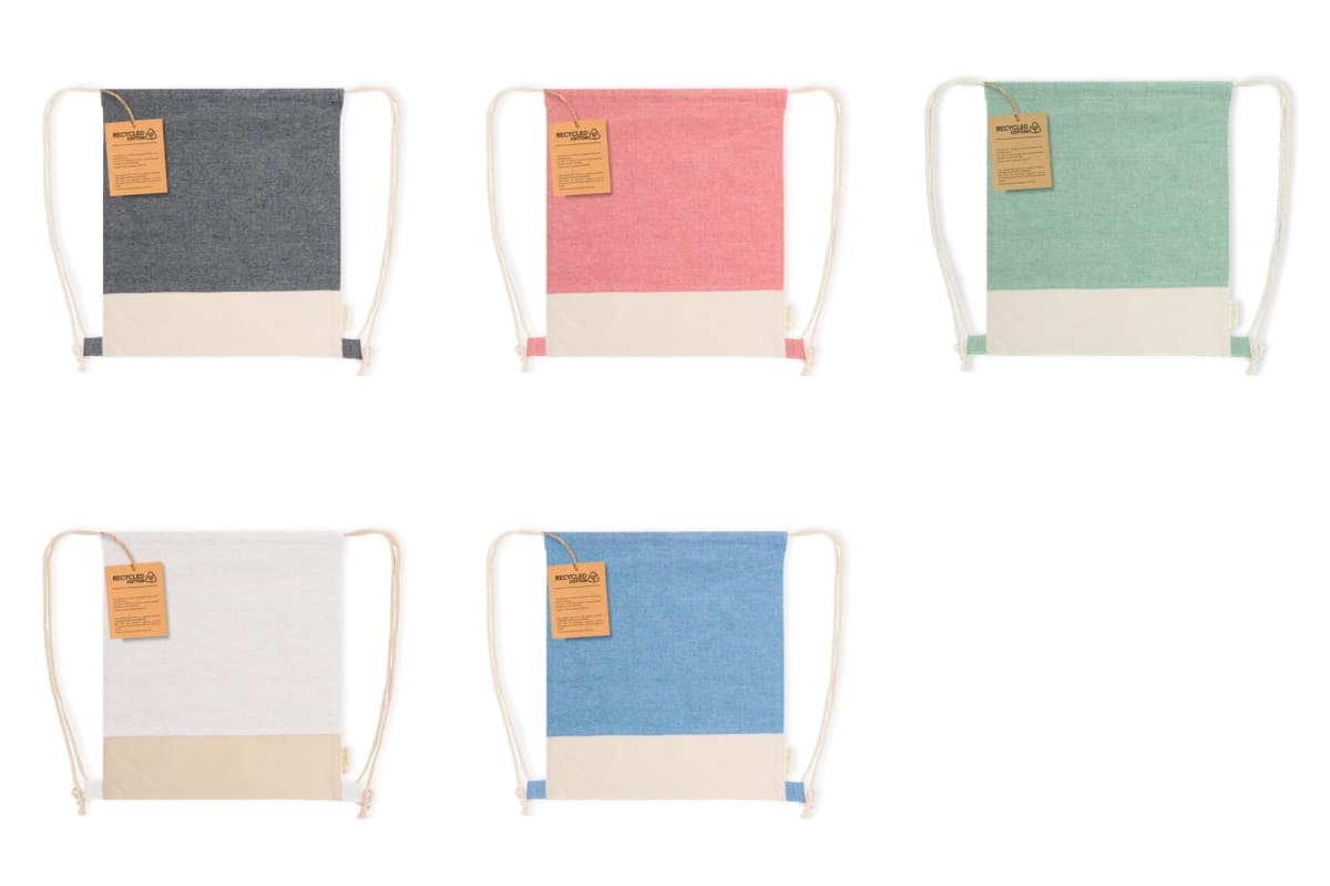 Drawstring Bag in Recycled cotton -Vexira