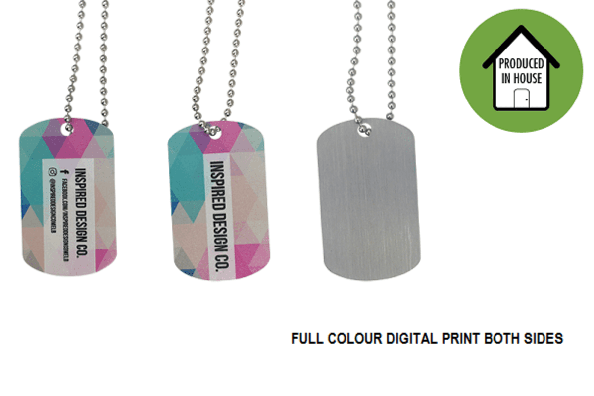 Dog Tag Local Full Colour Print