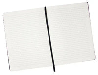 Notebook A6 with 192 cream lined pages and expandable pocket with elastic enclosure BEST VALUE NOTEBOOK