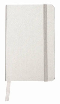 Notebook A6 with 192 cream lined pages and expandable pocket with elastic enclosure BEST VALUE NOTEBOOK