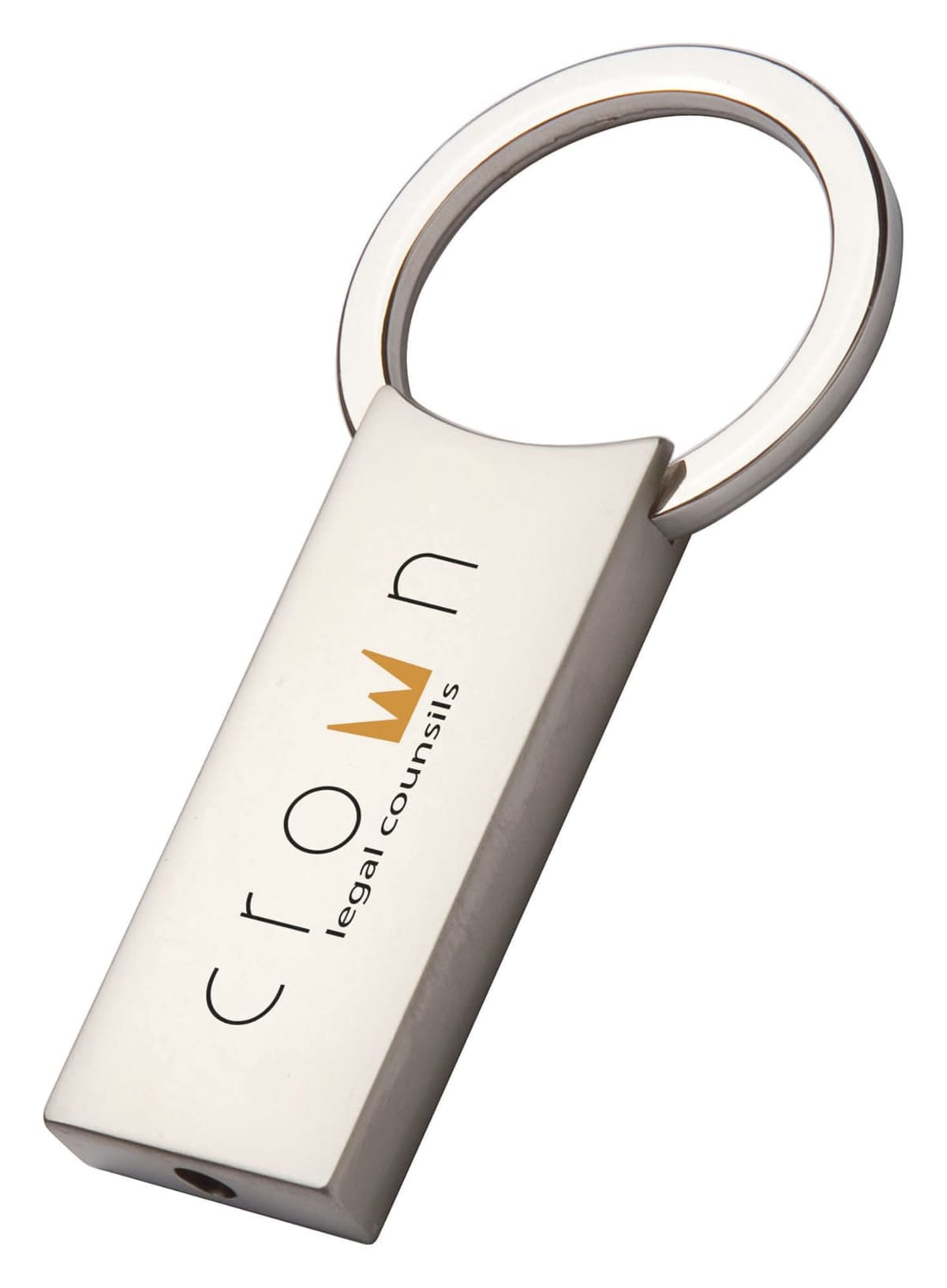 key ring rectangular shape metal