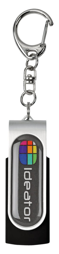 USB Epoxy dome with key chain twister USB (factory direct MOQ)