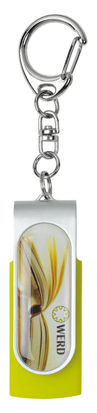 USB Epoxy dome with key chain twister USB (factory direct MOQ)