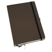 notebook A5 size 160 cream lined pages and internal pocket