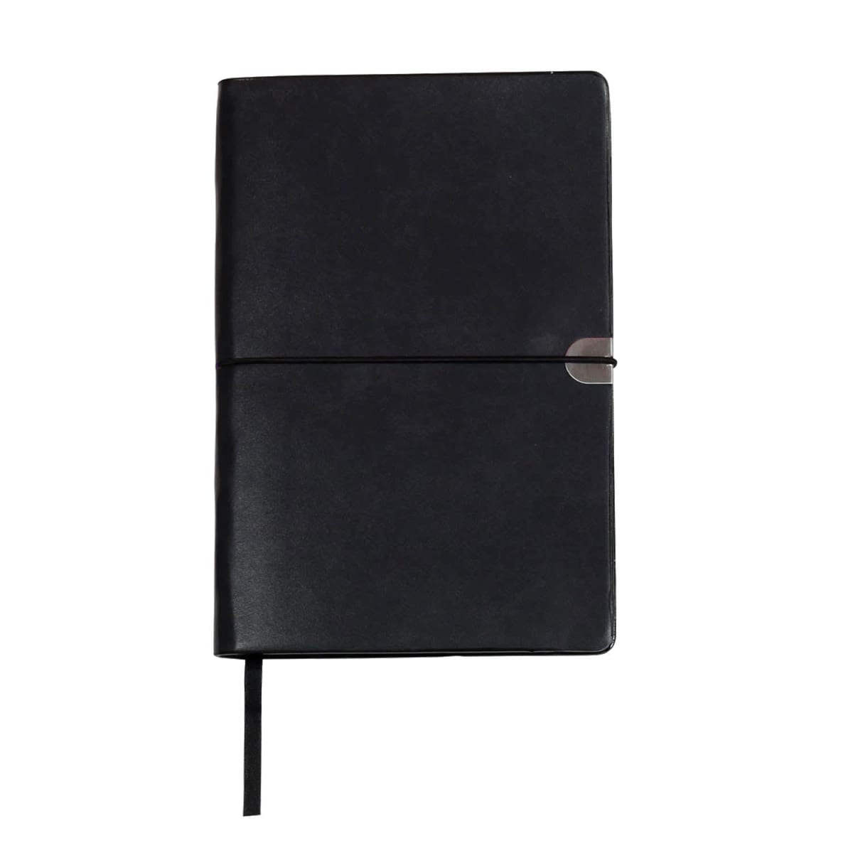 Notebook A5 size - leather look bookmark and elastic closure 112 pages