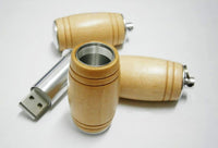 USB Barrel barrel shape with key ring attachment ( Factory Direct MOQ)