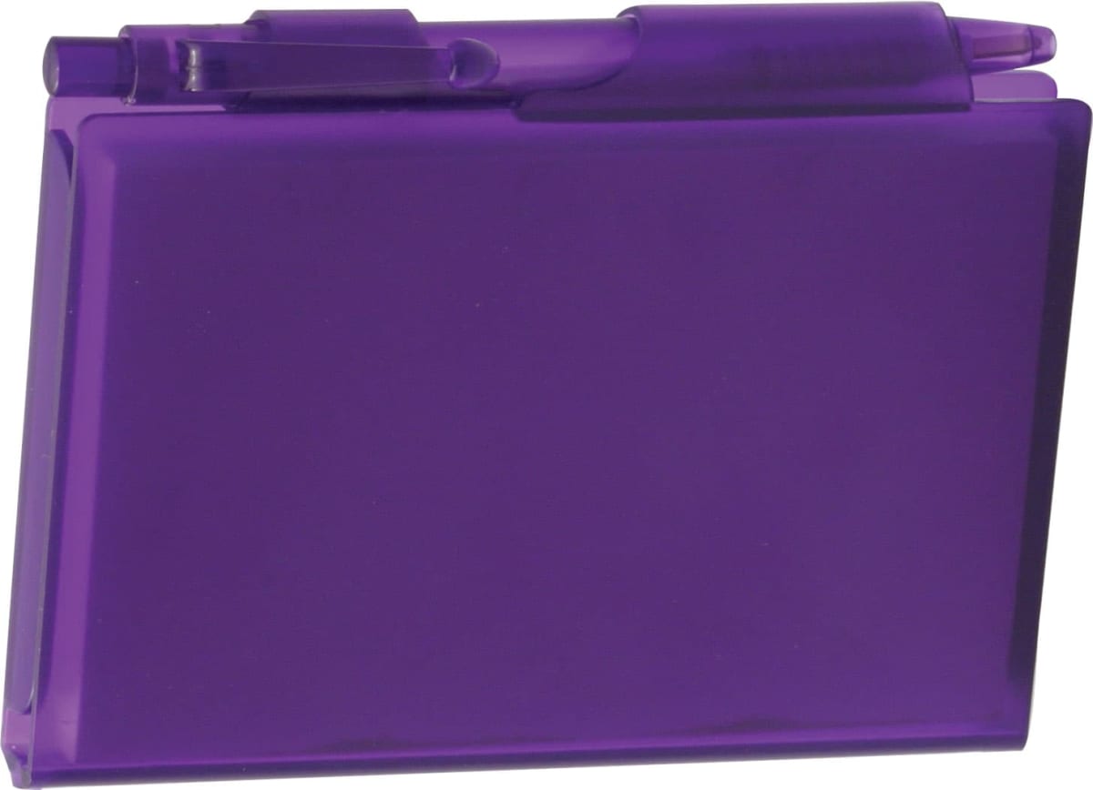 Notebook A6 Pocket size platstic cover with pen 200 sheets