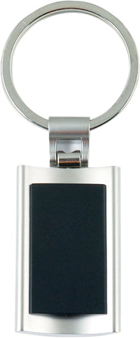 key ring metal with black inlay