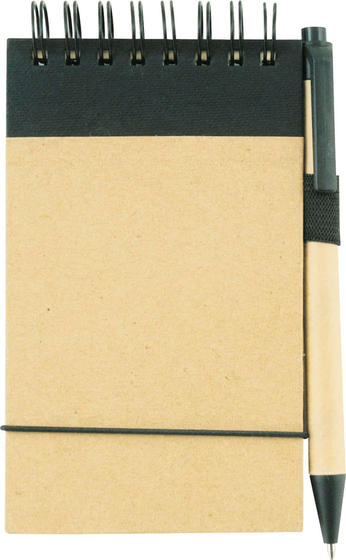 Note book - Pocket size A6 made from recycled paper and matching pen ECO FRIENDLY