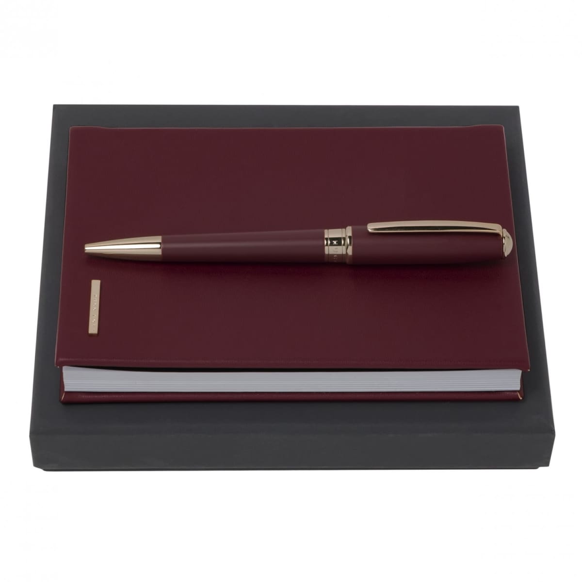 Set Essential Lady Burgundy (ballpoint pen & note pad A6)