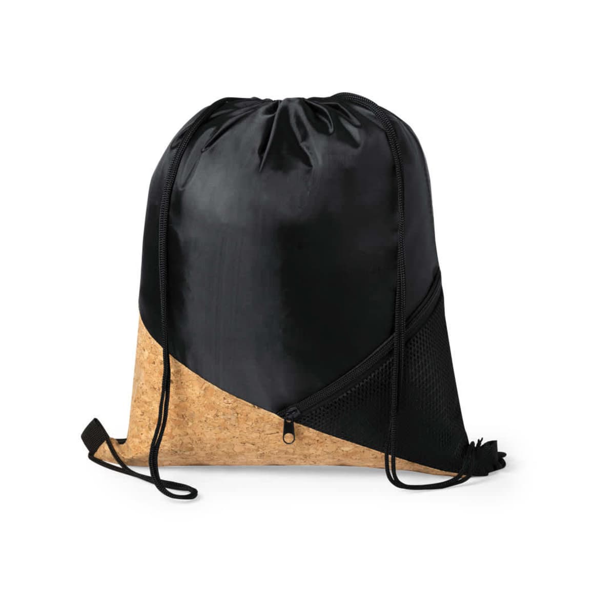 Drawstring Bag Cork and 210D nylon Flicken