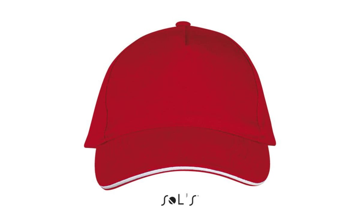 Cap 5 panel heavy brushed cotton LONG BEACH