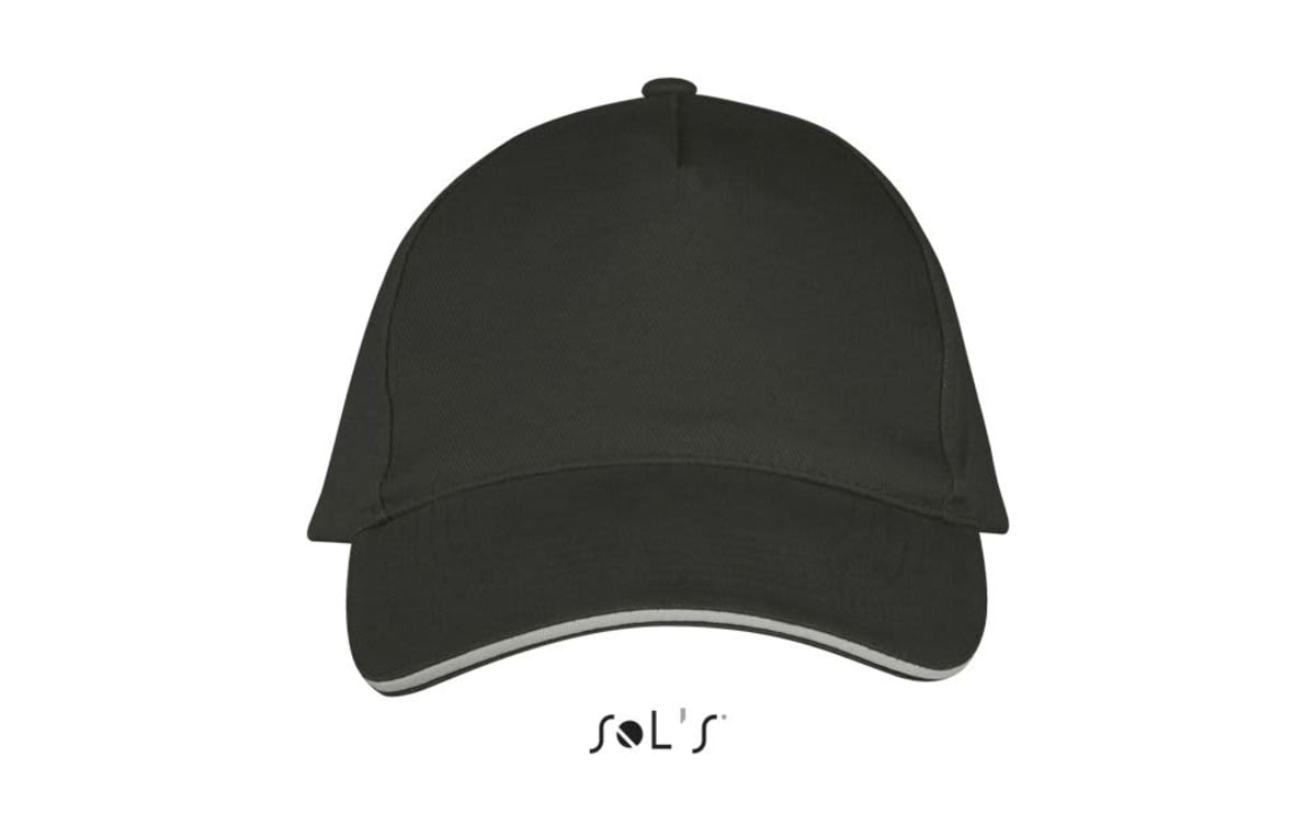 Cap 5 panel heavy brushed cotton LONG BEACH