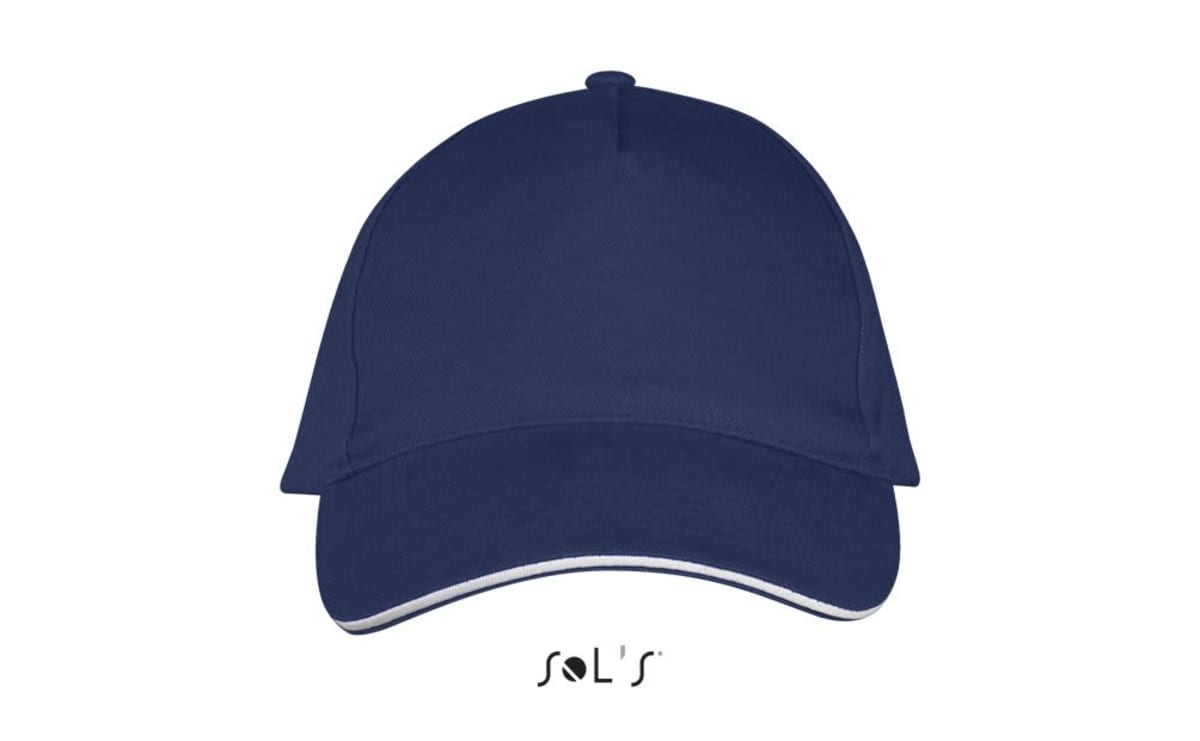 Cap 5 panel heavy brushed cotton LONG BEACH