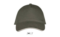 Cap 5 panel heavy brushed cotton LONG BEACH