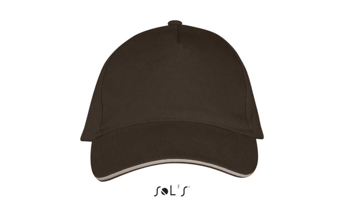 Cap 5 panel heavy brushed cotton LONG BEACH