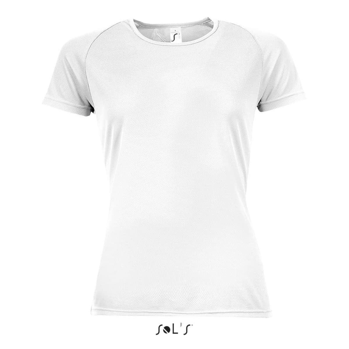 T shirt women's raglan sleeve 100% breathable polyester SPORTY