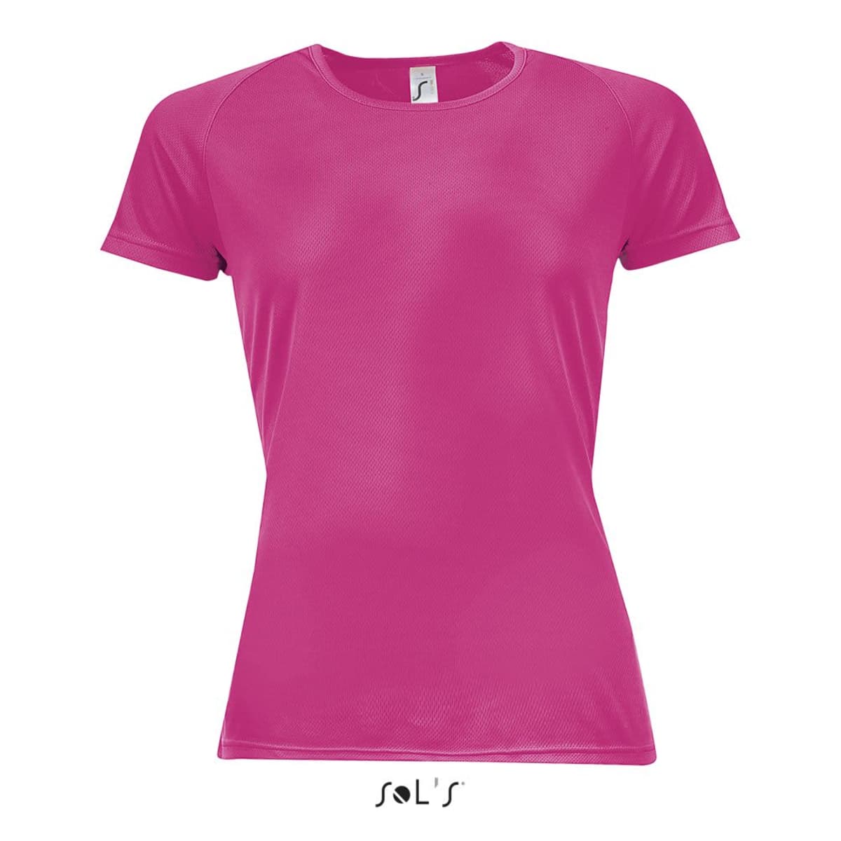 T shirt women's raglan sleeve 100% breathable polyester SPORTY