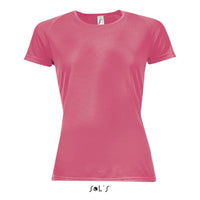 T shirt women's raglan sleeve 100% breathable polyester SPORTY