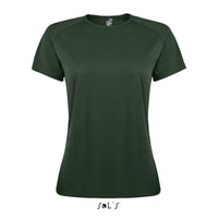 T shirt women's raglan sleeve 100% breathable polyester SPORTY