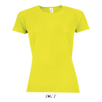 T shirt women's raglan sleeve 100% breathable polyester SPORTY