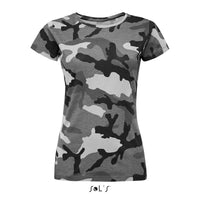 T shirt CAMO WOMEN'S - ROUND COLLAR