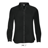 BETTY WOMEN'S LONG SLEEVE MOSS CREPE SHIRT