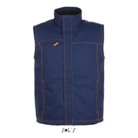 WORKER PRO MEN'S SOLID COLOUR WORKWEAR BODYWARMER