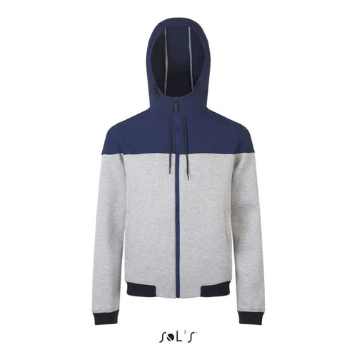 VOLTAGE UNISEX TWO-MATERIAL HOODED JACKET