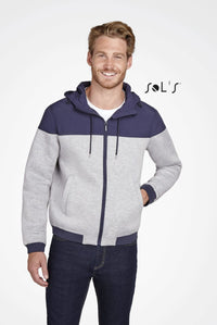 VOLTAGE UNISEX TWO-MATERIAL HOODED JACKET