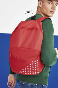 COSMO 600D POLYESTER BACKPACK WITH REFLECTIVE DETAIL