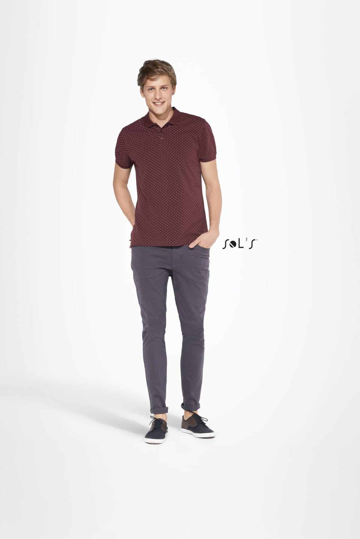 BRANDY MEN'S - POLKA-DOT POLO SHIRT