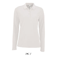 Polo shirt women's long sleeve 100% cotton Pique PERFECT