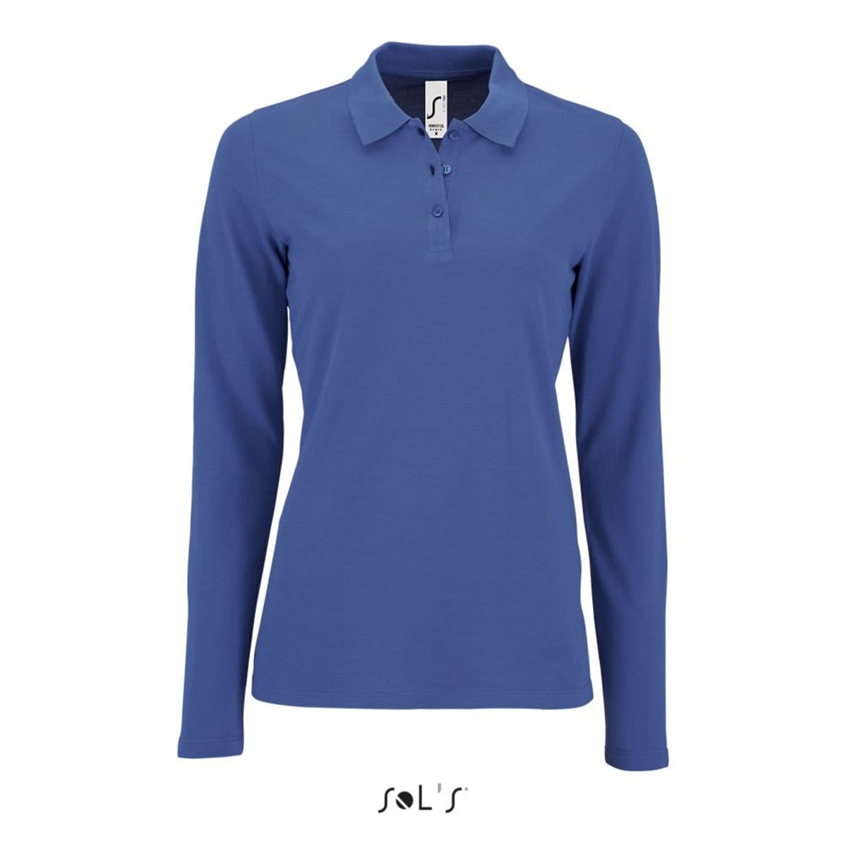 Polo shirt women's long sleeve 100% cotton Pique PERFECT