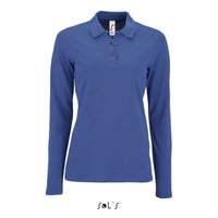 Polo shirt women's long sleeve 100% cotton Pique PERFECT