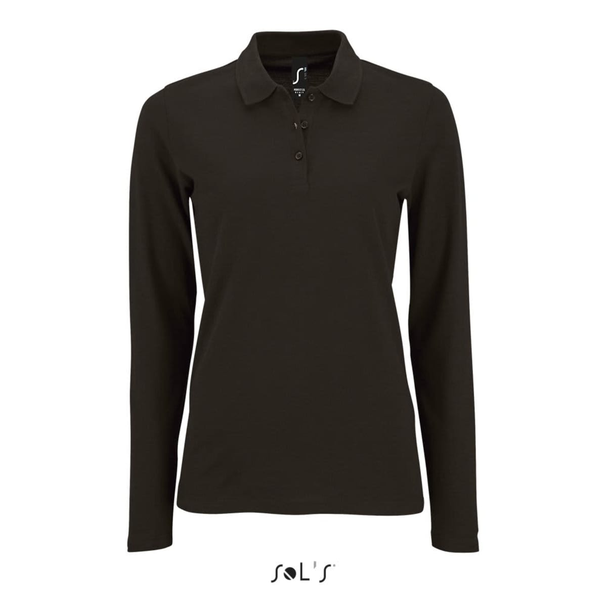 Polo shirt women's long sleeve 100% cotton Pique PERFECT