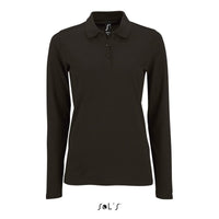 Polo shirt women's long sleeve 100% cotton Pique PERFECT