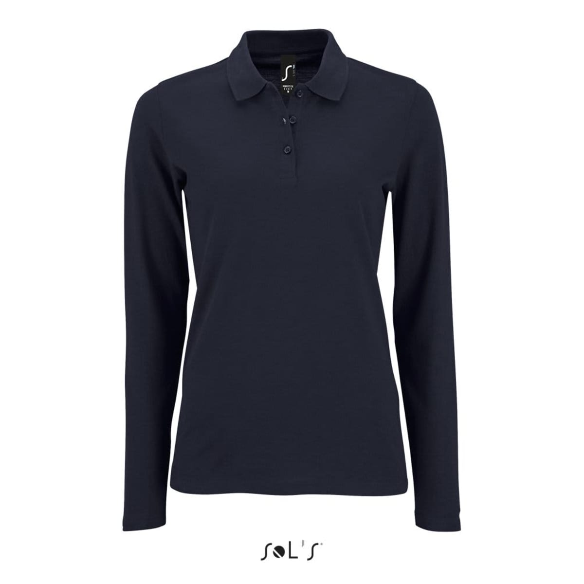 Polo shirt women's long sleeve 100% cotton Pique PERFECT