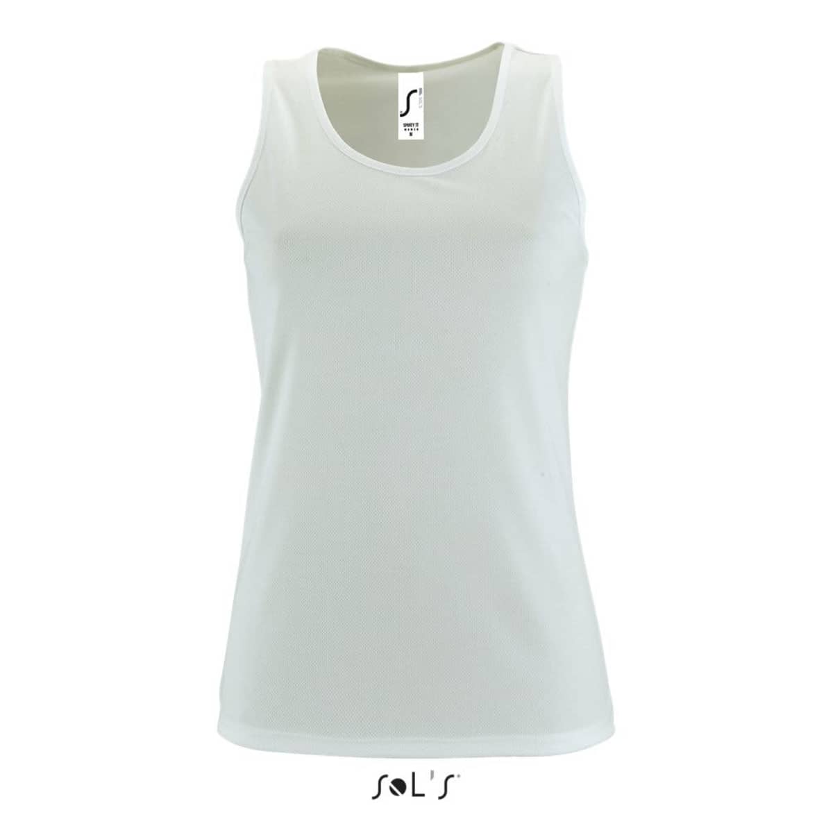Singlet / tank top women's 100% breathable polyester SPORTY