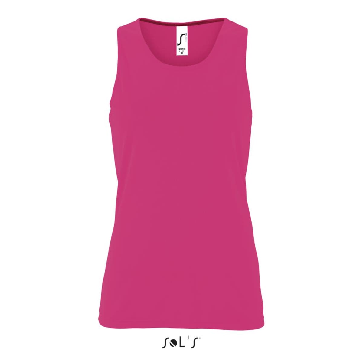 Singlet / tank top women's 100% breathable polyester SPORTY