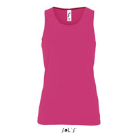 Singlet / tank top women's 100% breathable polyester SPORTY